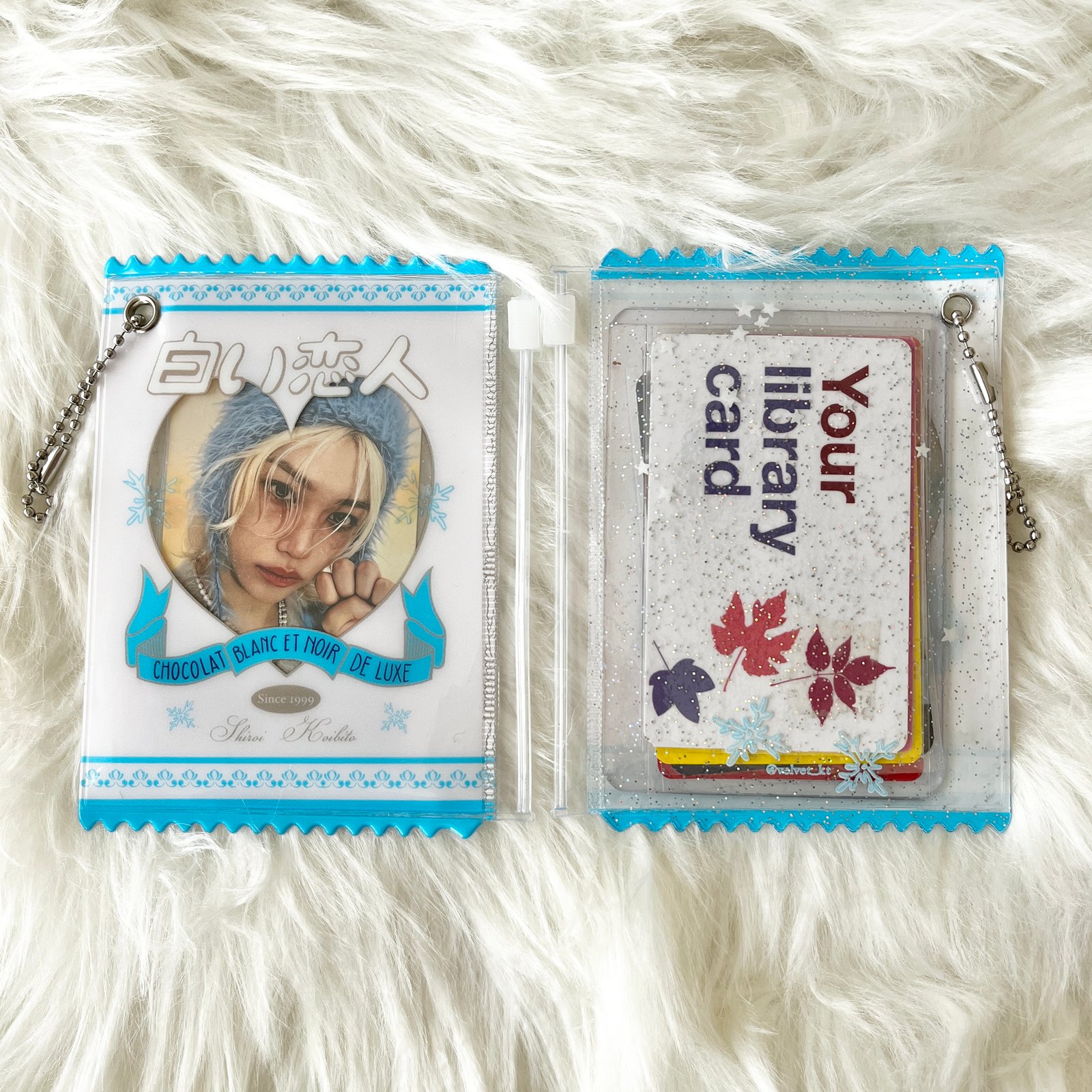 PRISTIN V ショーケース トレカ ウヌ Photocard Zip Pouch - White Chocolate | Studio Velvet KT